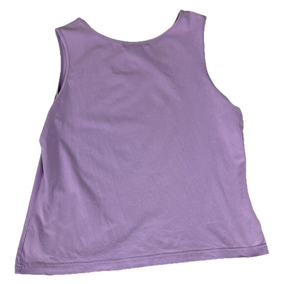 Eddie Bauer Tank Top Sleeveless Keyhole Tee Stretch Lilac Purple Large Outdoors - Picture 4 of 4